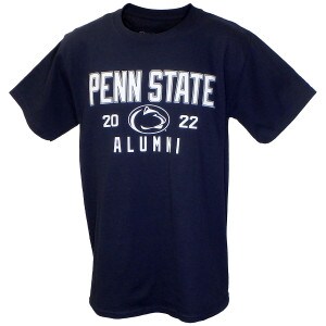 navy short sleeve t-shirt Penn State 2022 Alumni with Athletic Logo